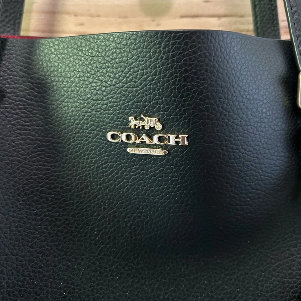 Coach Mollie Black Tote Bag - Picture 7 of 11